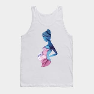 Pregnant woman  silhouette Tank Top